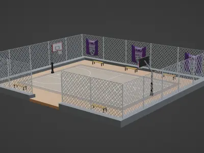 Basketball Stadium - Sacramento Kings Low-poly 3D model