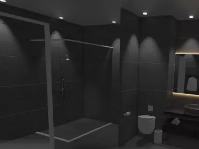 Modern Bathroom  Free 3D model