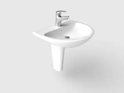 Bathroom Sink M02 Low-poly 3D model