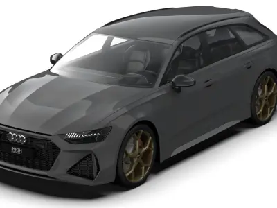 Audi RS6 Avant performance 2023 3D model