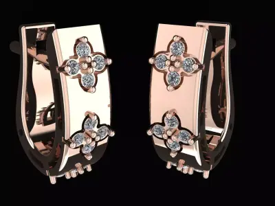 Roberto Coin Earring 3d print model 3D print model