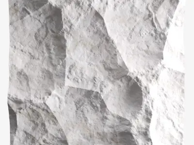 144-RockPanel piece of stone on wall 3D model