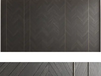 Decorative wall panel set 23 3D model