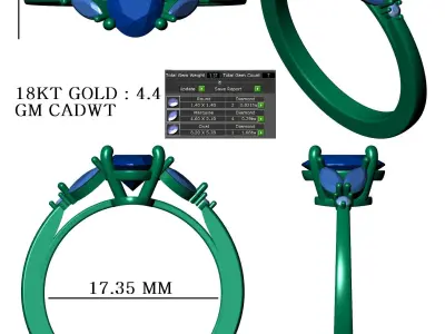 Engagement Ring Free 3D print model