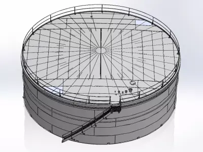 Industrial tank 3D model 3D model