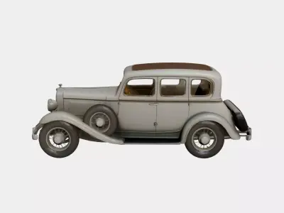 1930s Early Vintage Touring 3D model 3D model