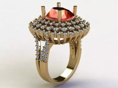 women ring 2020 design in Asia Popular model R67 3D model