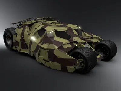 Batmobile from knight rises 3D model