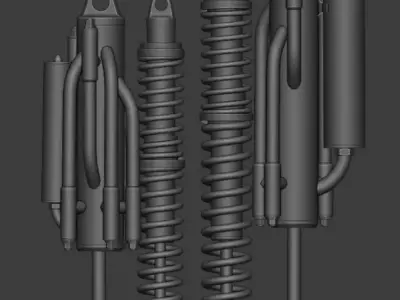 Trophy Truck Shock Package 3D model