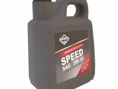 Engine oil Can  Low-poly 3D model purchase