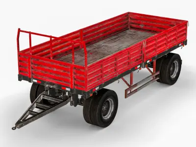 Farm Trailer 3D model