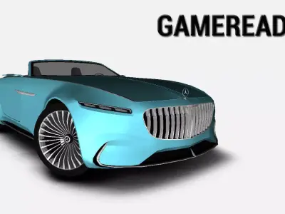 Mercedes-Maybach Vision 6 Cabriolet 2017 Gameready Low-poly 3D model