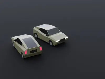 Low Poly Cars Full Pack Low-poly 3D model