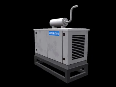 Generator Low-poly 3D model