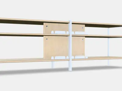 JATTESTA TV bench 1 Low-poly 3D model
