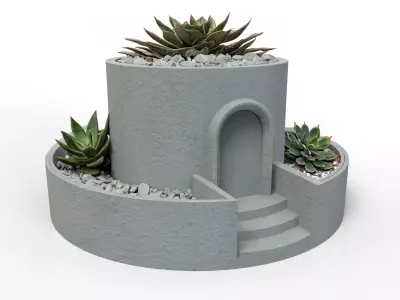 Garden Villa Flower Pot 3D print model