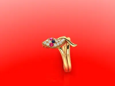 snake ring 3D print model buy