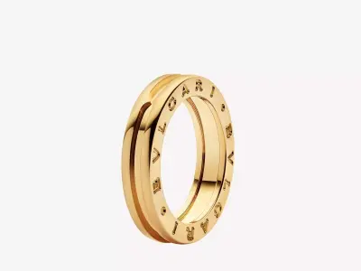 BULGARI - B ZERO 1 RING - ONE BAND VERSION 3D print model