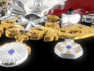 Ottoman Empire Emblem 3D model