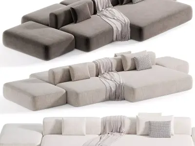 Cosy Island Modular Sofa 3D model