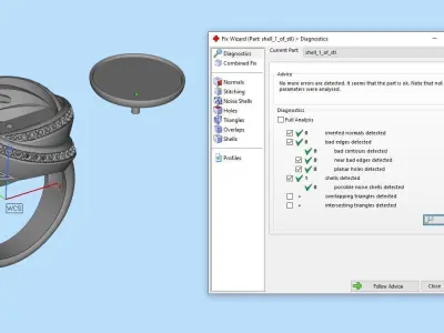 Caboshon RIng Gold  3D print model