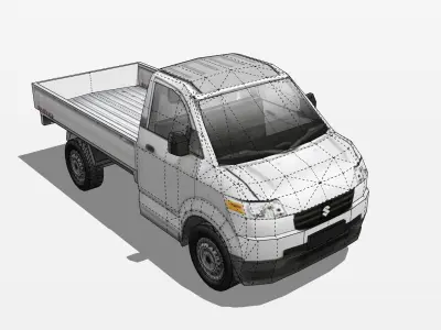 Suzuki Mega Carry pickup Low-poly 3D model