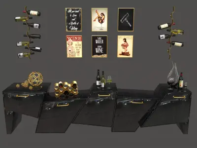 Coast Range Cabinet Set 3D model