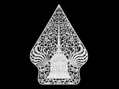 Gunungan Wayang 3D model