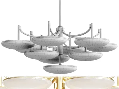 Bregman 10 Light Semi Flush 3D model