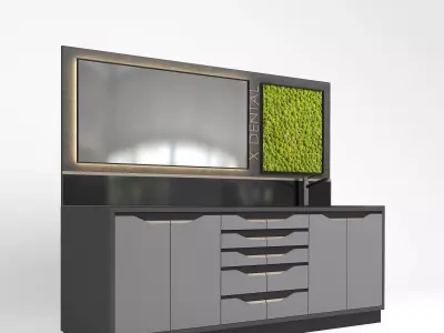 Hiworc Medical Clinic Cabinet Set 2  3D model