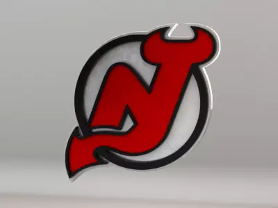 NHL New Jersey Devils Team Logo 3D model