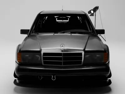 Mercedes Benz 190E   Evolution II Low-poly 3D model