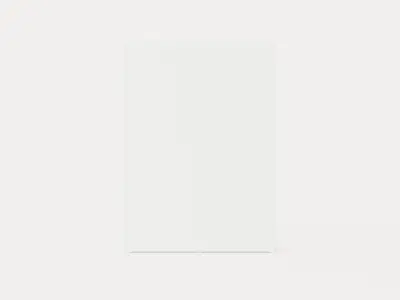 Compact Bed Cabinet Vertically Incl Mattress Luxury White Low-poly 3D model