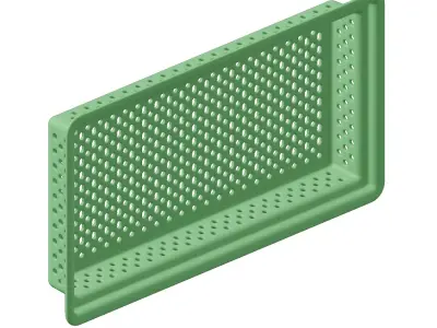 Plastic Exquisite Perforated Food Pan 3D model