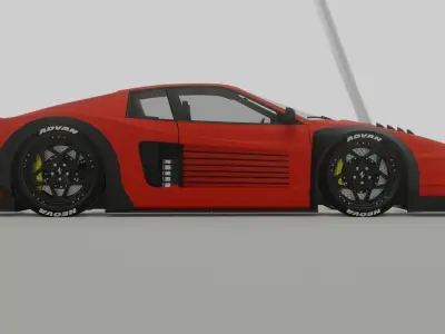 Ferrari Testarossa Widebody Kit 3D model