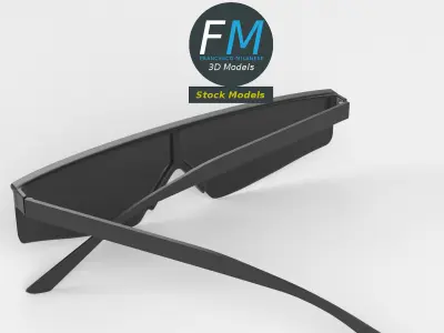 Sunglasses biker 3D model