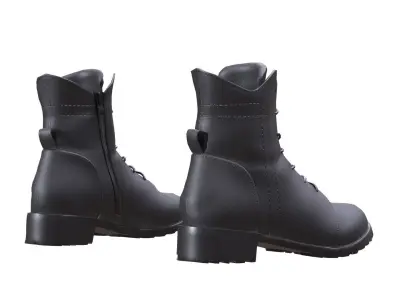 Boots 111 - All MH Bodies - UE5 Skeletons - Rigged Low-poly 3D model