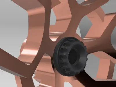 20inch Concave Trident Hard Edge Wheels 3x Offsets 3D print model