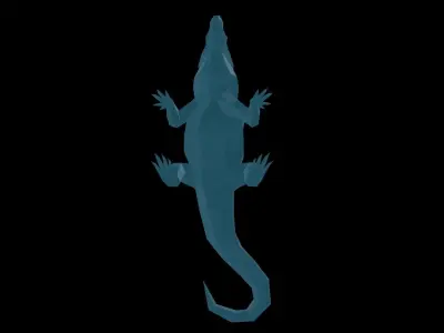 crocodile  Low-poly 3D model