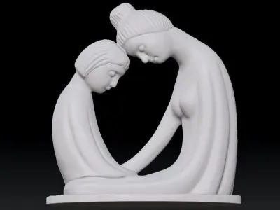 Mother-Daughter- Decor - 3D print 3D print model