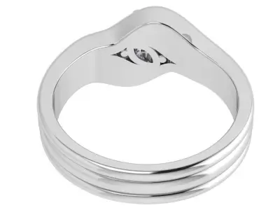Diamond Milgrain Ring 4456 3D print model