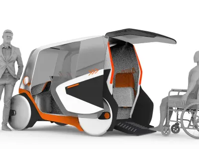  Disability Compact Car Concept 3D model