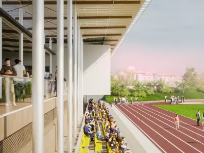 athletic sport pavilion 3D model