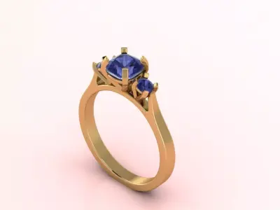 Diamond Ring Series SS-30 3D print model