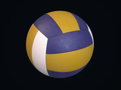 Volleyball ball Low-poly 3D model