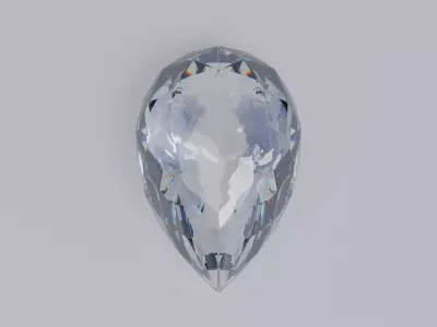 Pear Diamond Ideal Cut 3D model