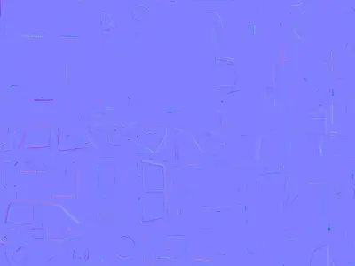 Christmas Police Car 3D Model Festive Patrol Vehicle Low-poly 3D model