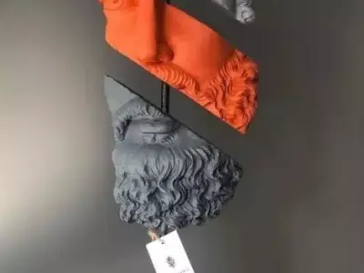 Fragmented Classical Bust   Modern Art Sculpture 3D Model 3D model