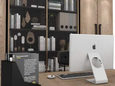 office furniture  Low-poly 3D model