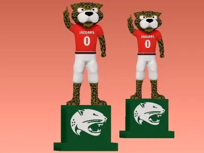NCAA - South Alabama Jaguars mascot statue - 3d Print 3D print model